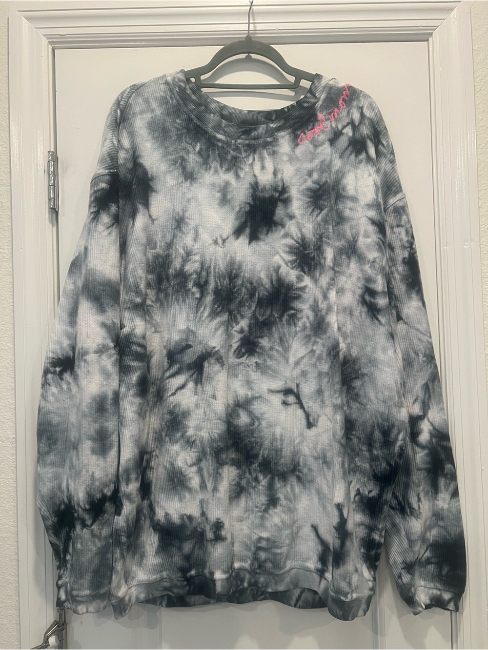 The Shop Forward Cool Mom Tie-dye Corded Crew - Oversized - XL